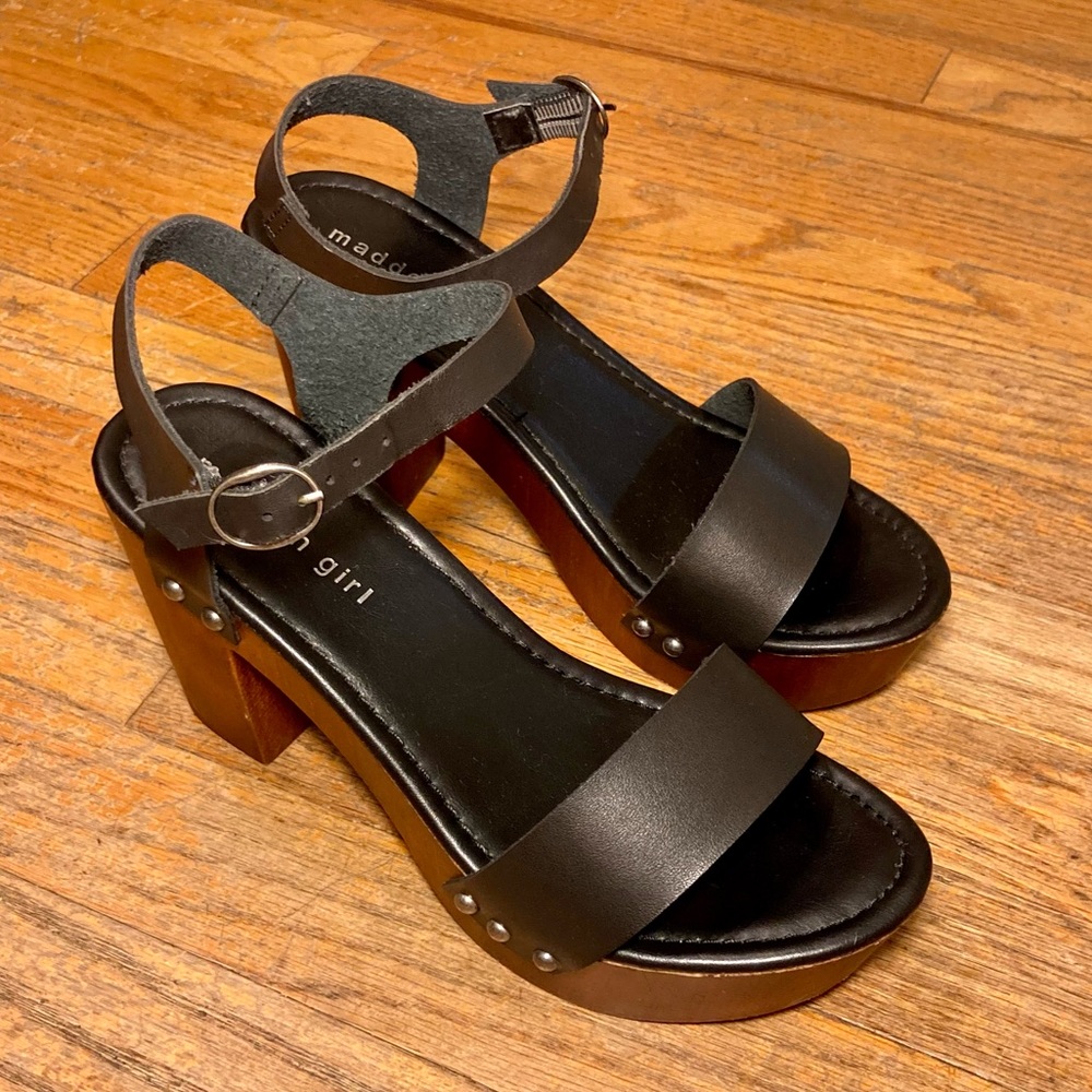 Madden Girl Black Platform Heels